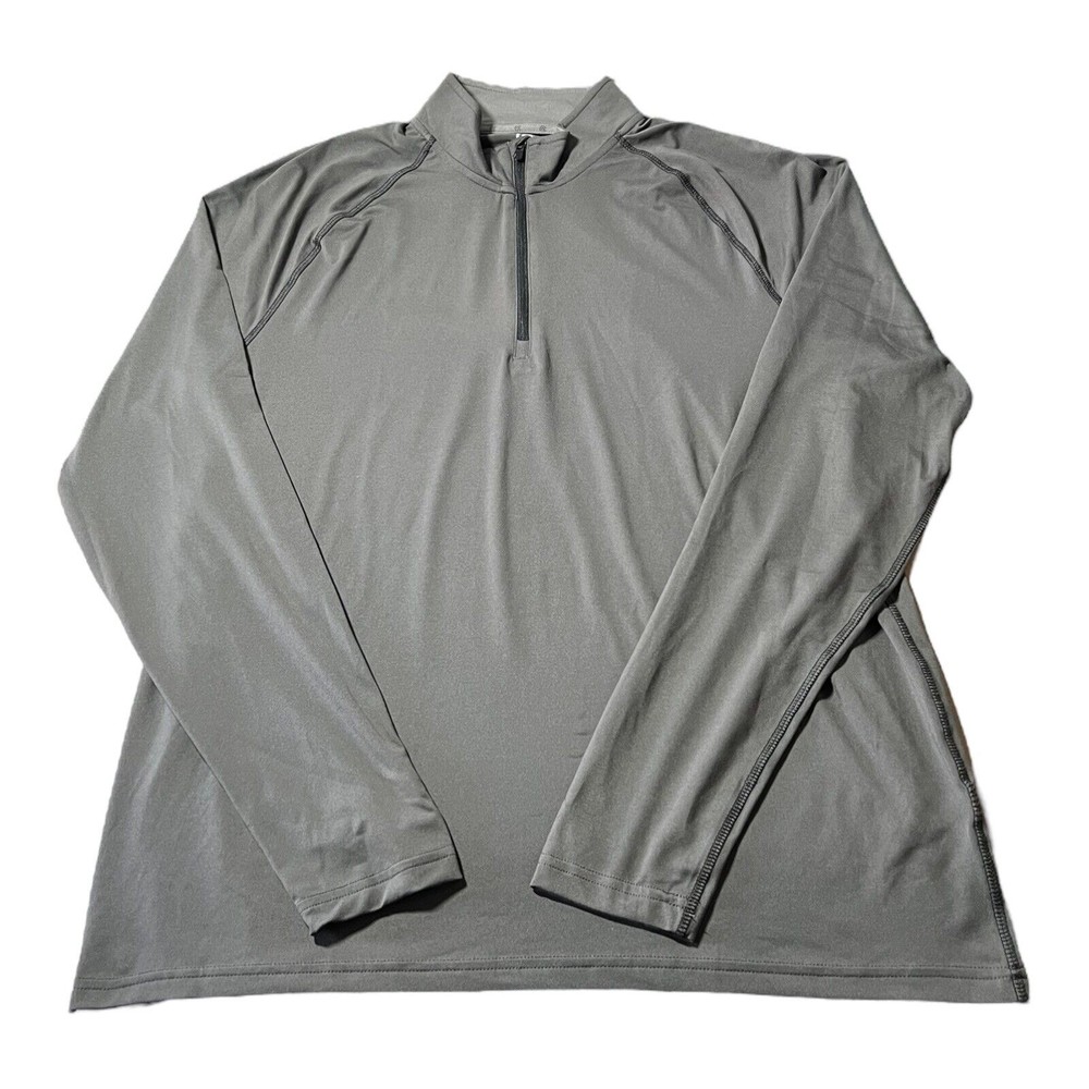 C9 Champion Duo Dry Moisture Wicks Stretch Gray 1/4 Zip Sweater Women’s Size L